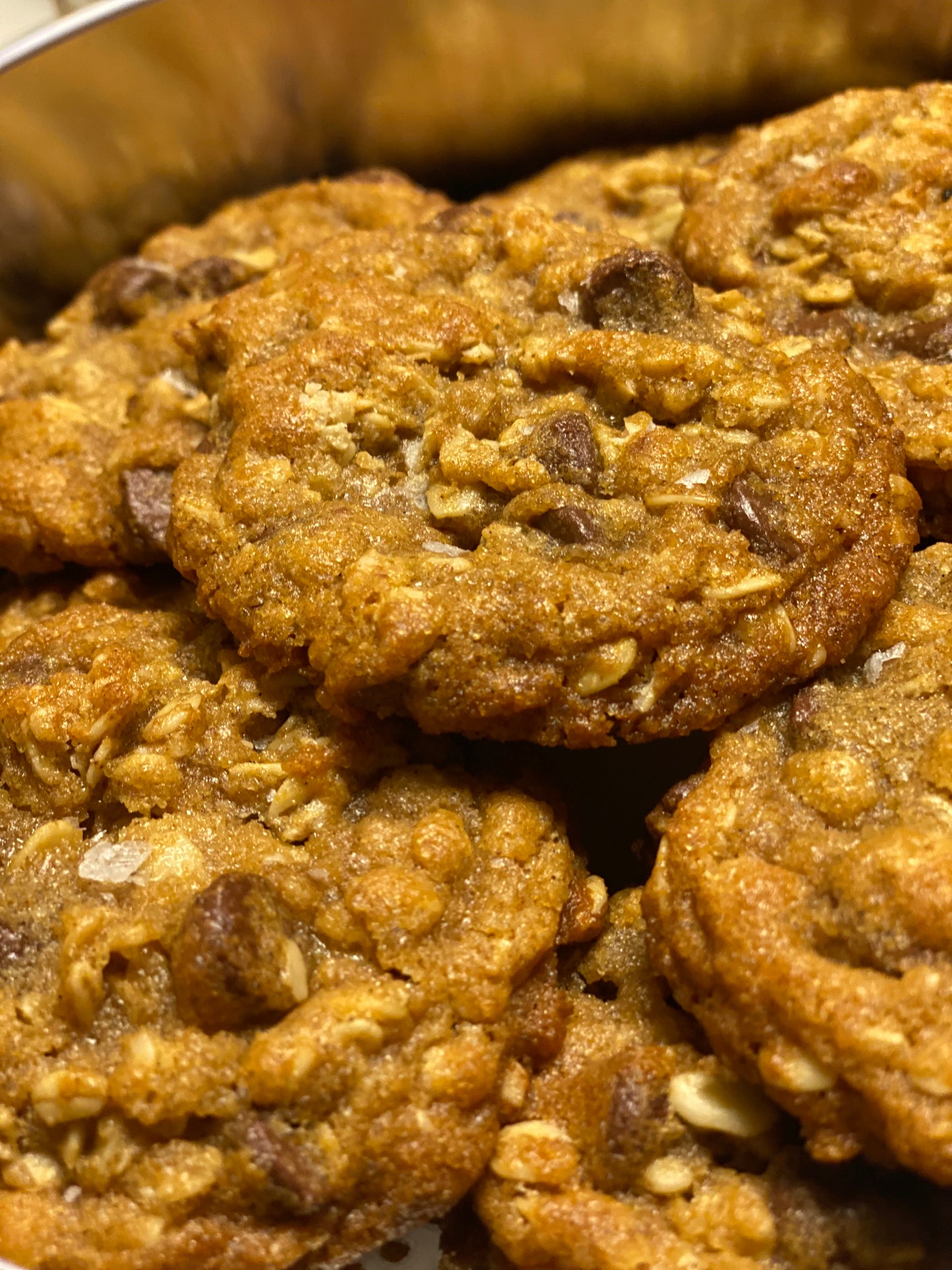 1/2 DOZEN Gluten Free Brown Butter Oatmeal Chocolate Chip Cookies